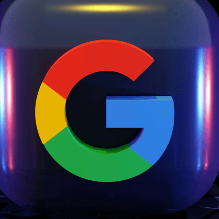 3D version of google logo
