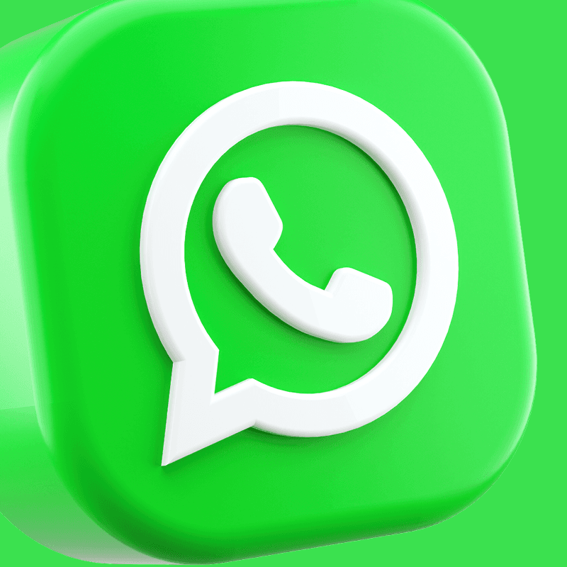 3D version of Whatsapp logo